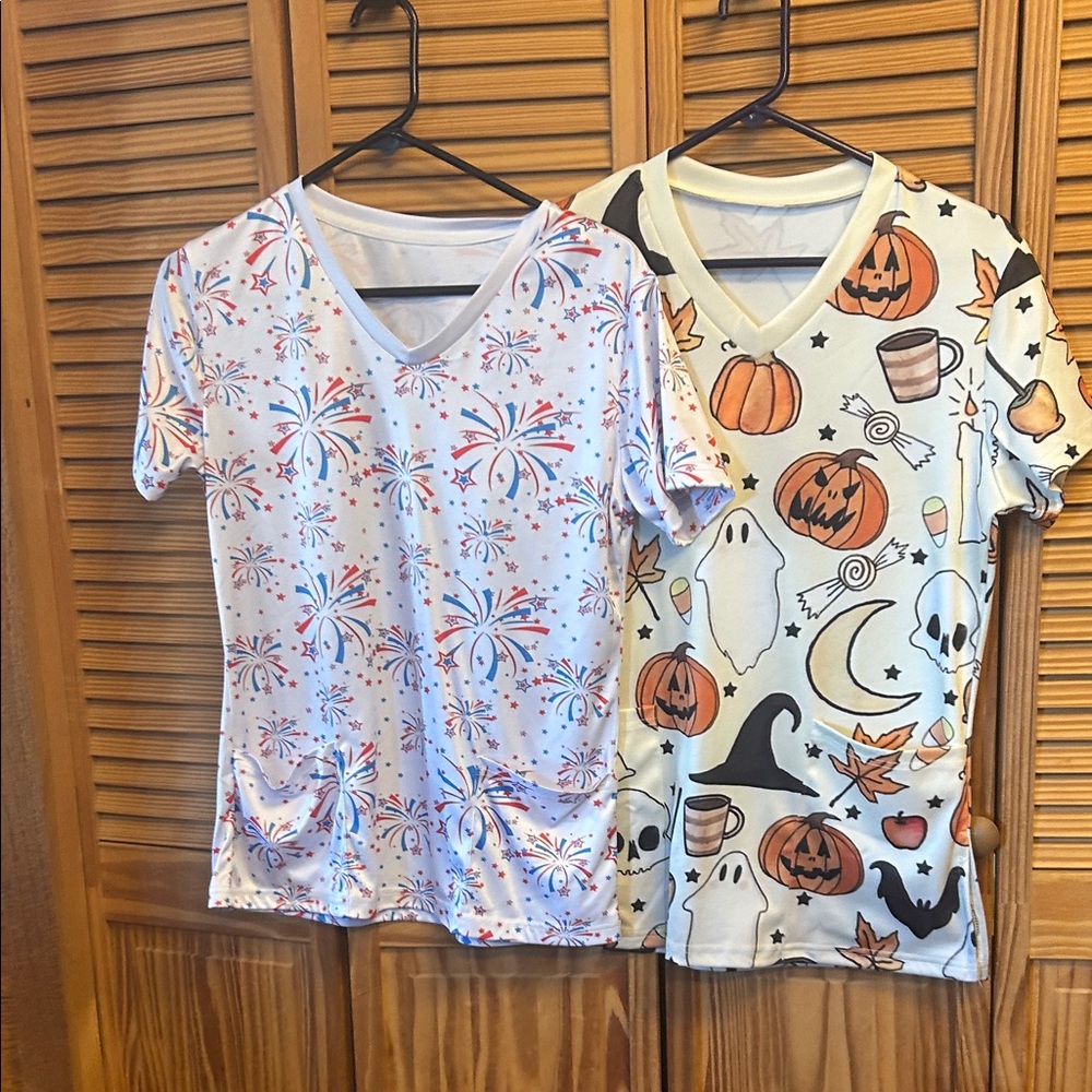 Kids Halloween and Fireworks Pajama Set